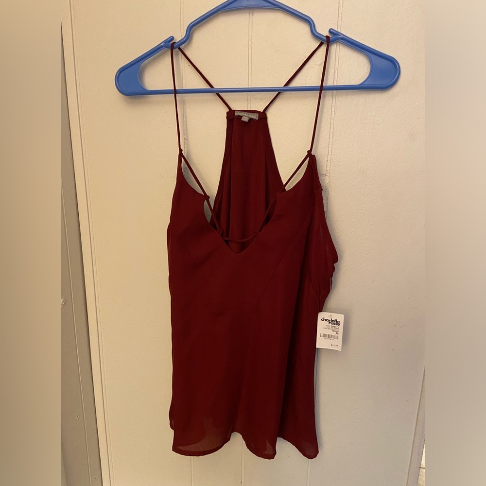 Charlotte Russe - Burgundy Blouse - size M - Medium